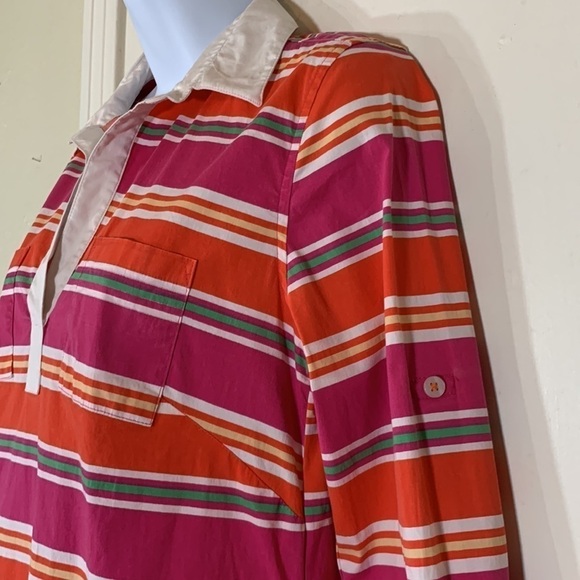 Tizzie Cotton Mini Striped Dress, S - Picture 4 of 11